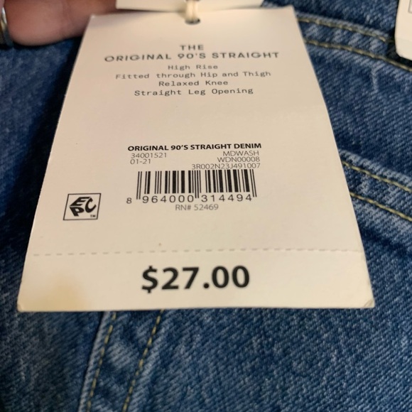 Original 90's Straight Denim Jeans - Picture 7 of 7